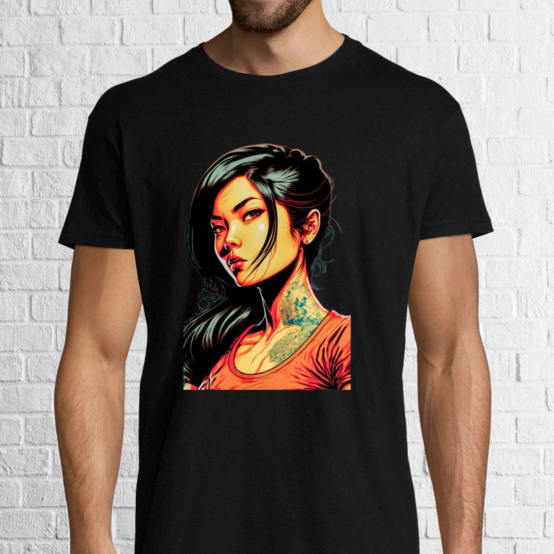 Tricou bărbat - Cyberpunk Girl