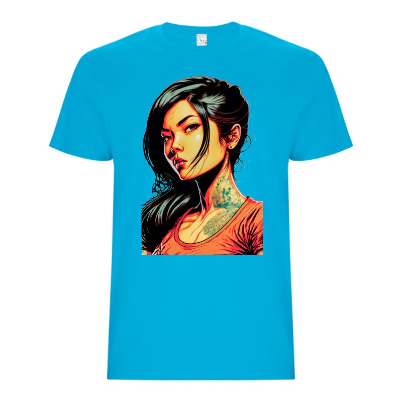 Tricou bărbat - Cyberpunk Girl - imagine 4