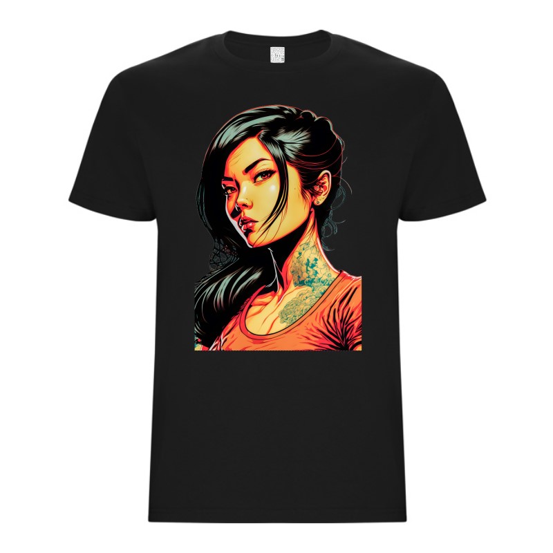 Tricou bărbat - Cyberpunk Girl - imagine 9