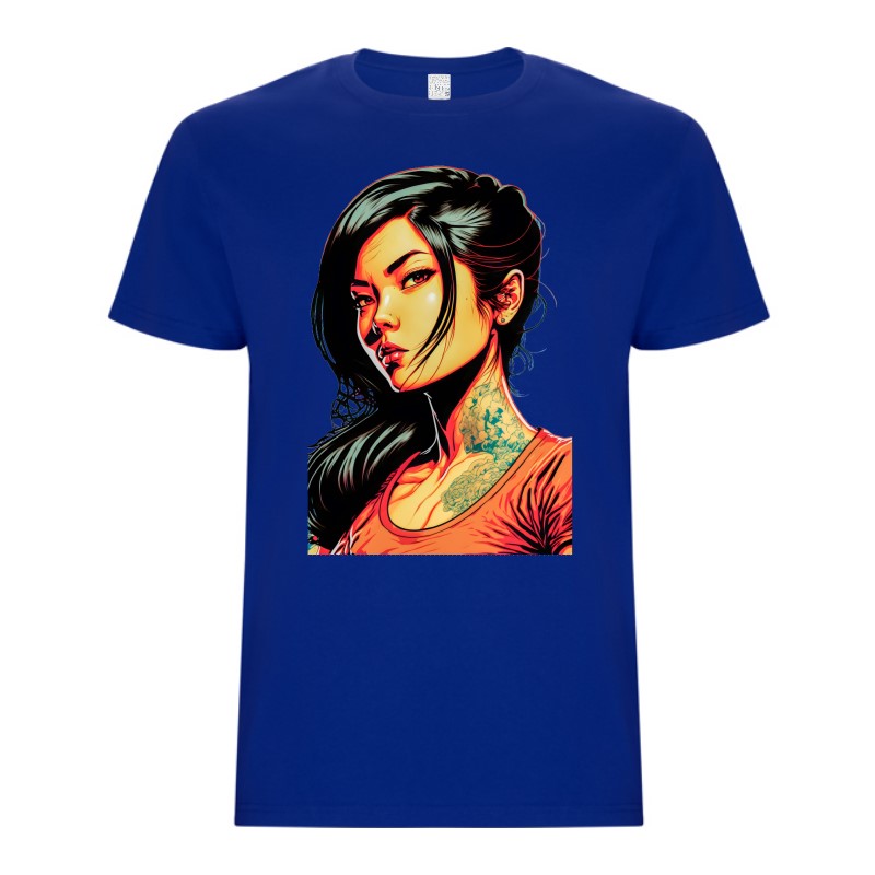 Tricou bărbat - Cyberpunk Girl - imagine 3