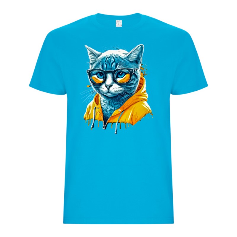 Tricou bărbat - Cyberpunk Cat - imagine 4