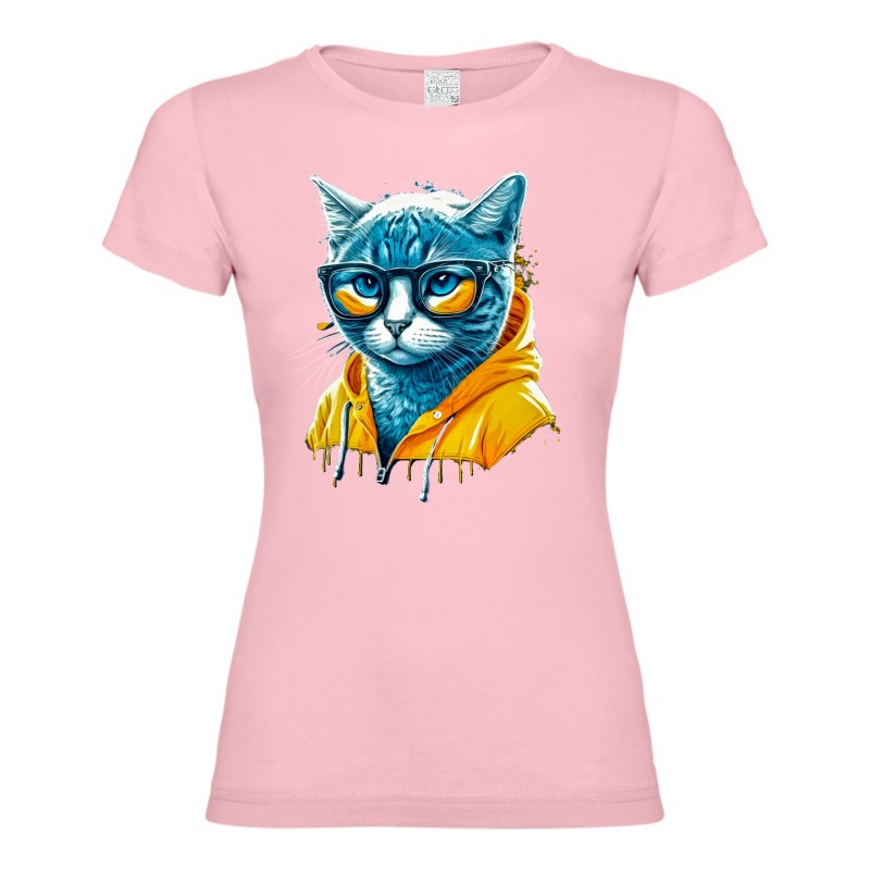 Tricou damă - Cyberpunk Cat - imagine 6