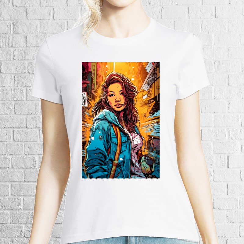 Tricou damă - Cyberpunk Girl