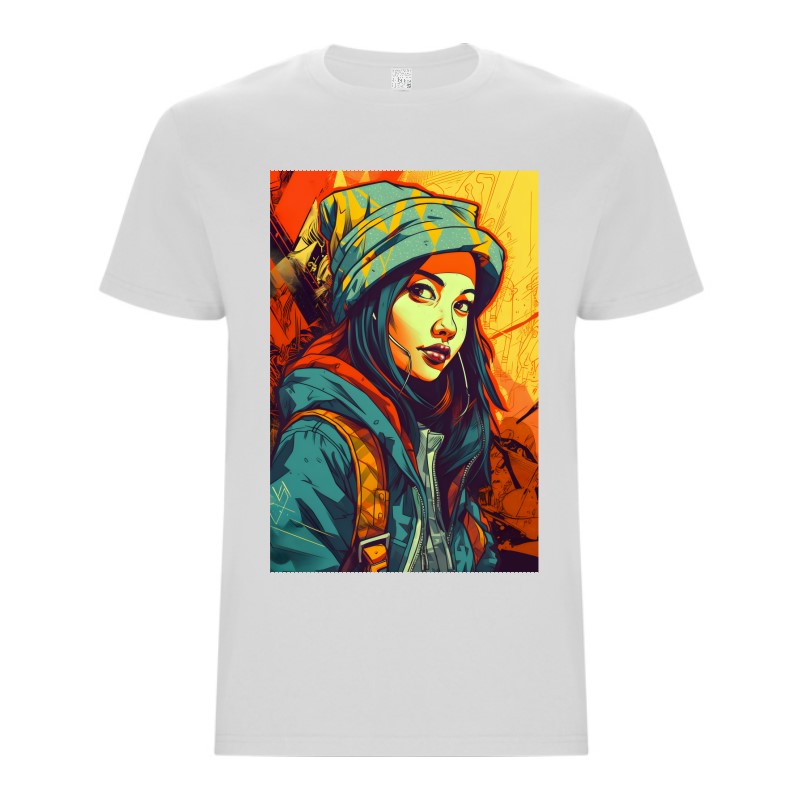 Tricou bărbat - Cyberpunk Girl - imagine 2