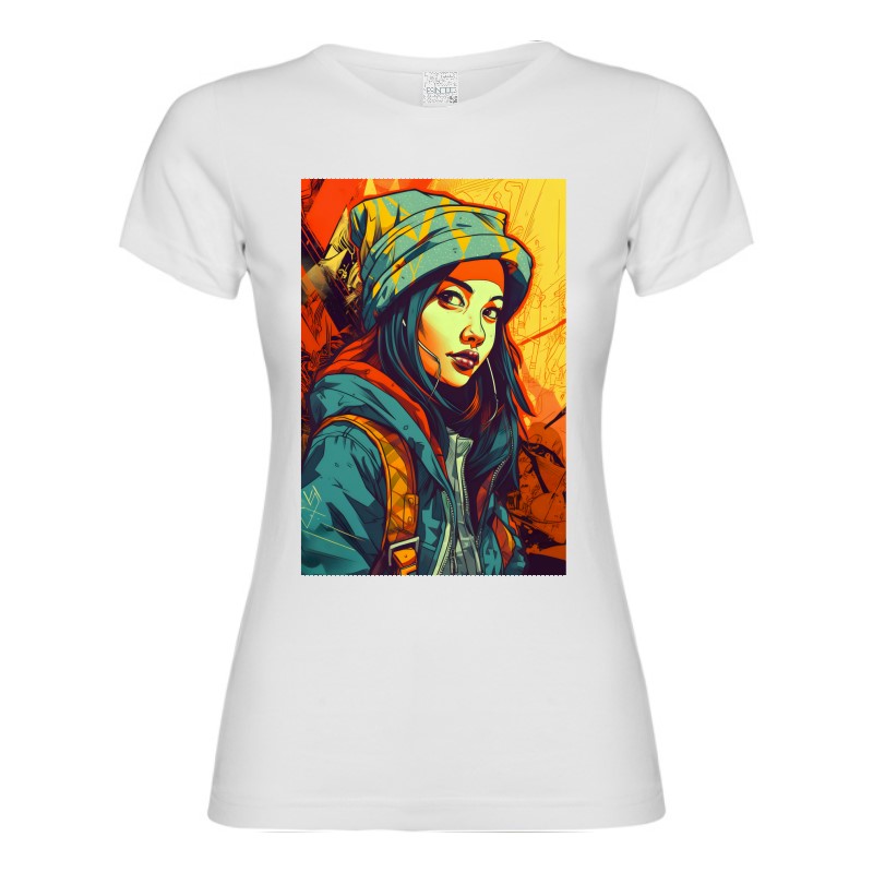 Tricou damă - Cyberpunk Girl - imagine 2