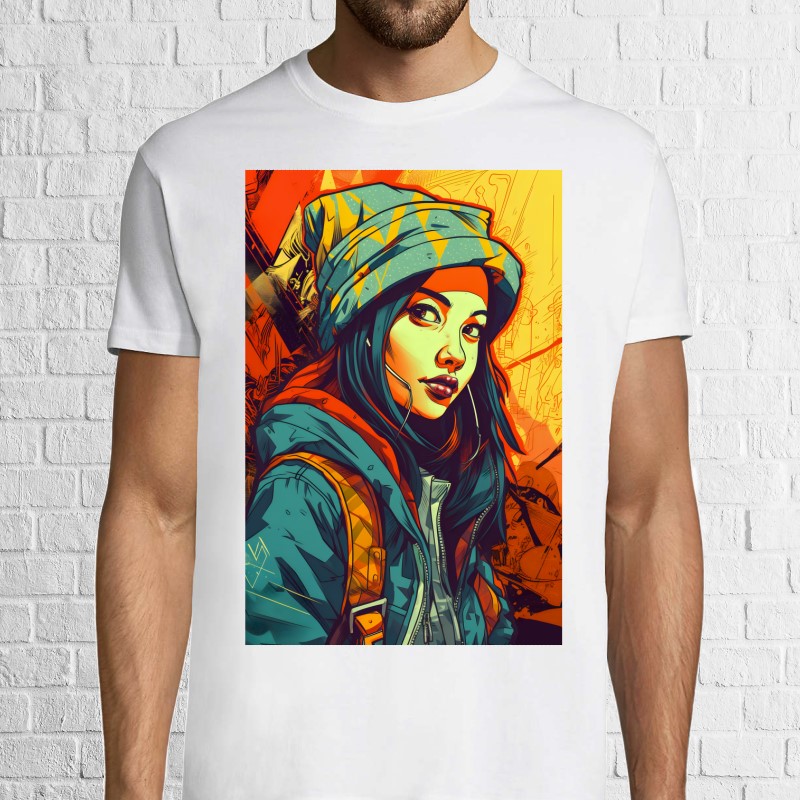 Tricou bărbat - Cyberpunk Girl