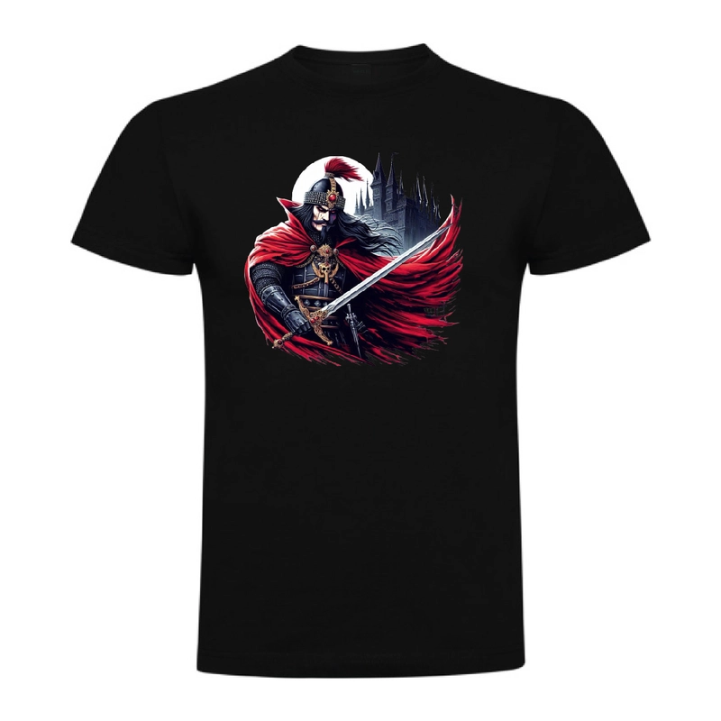 Tricou bărbat - Vlad cu pelerina roșie - imagine 2