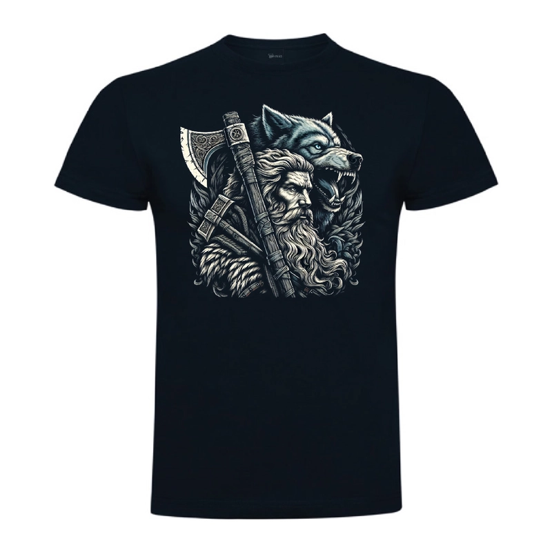 Tricou bărbat - Războinic cu lup - imagine 3
