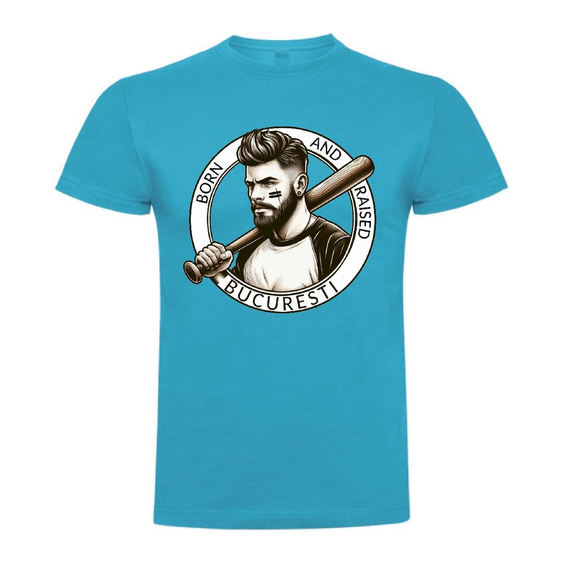 Tricou bărbat - BORN AND RAISED IN BUCURESTI - imagine 4