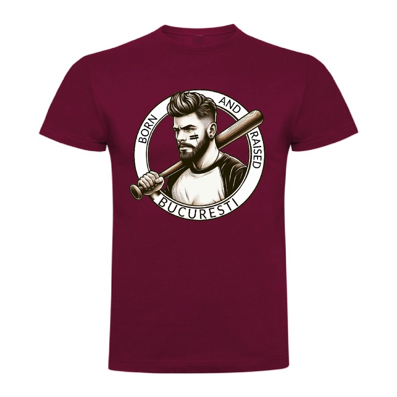 Tricou bărbat - BORN AND RAISED IN BUCURESTI - imagine 10