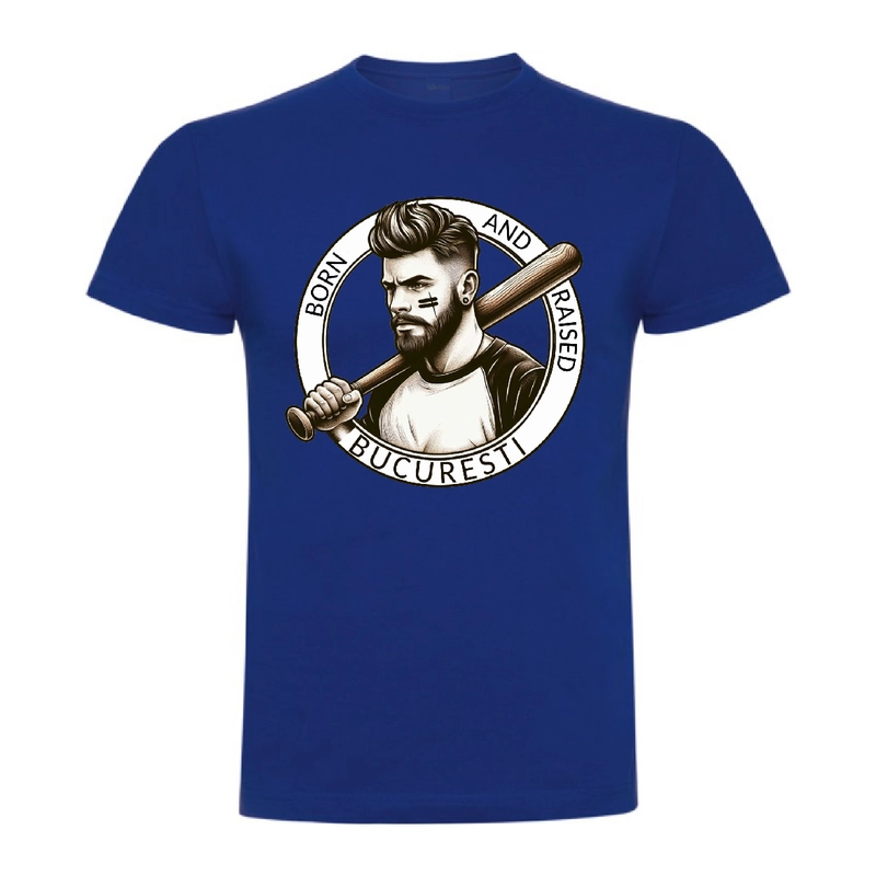 Tricou bărbat - BORN AND RAISED IN BUCURESTI - imagine 3