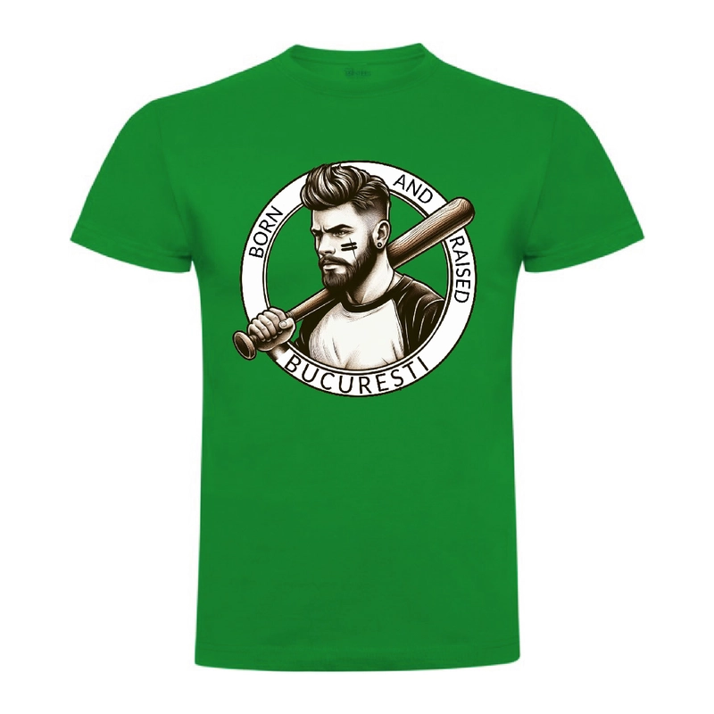 Tricou bărbat - BORN AND RAISED IN BUCURESTI - imagine 9