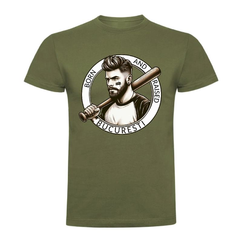 Tricou bărbat - BORN AND RAISED IN BUCURESTI - imagine 6