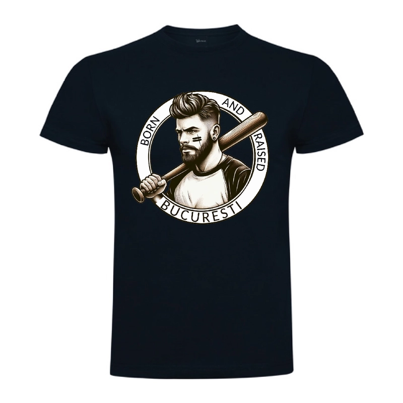 Tricou bărbat - BORN AND RAISED IN BUCURESTI - imagine 7