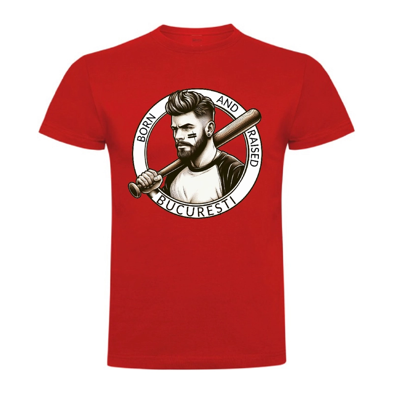 Tricou bărbat - BORN AND RAISED IN BUCURESTI - imagine 8