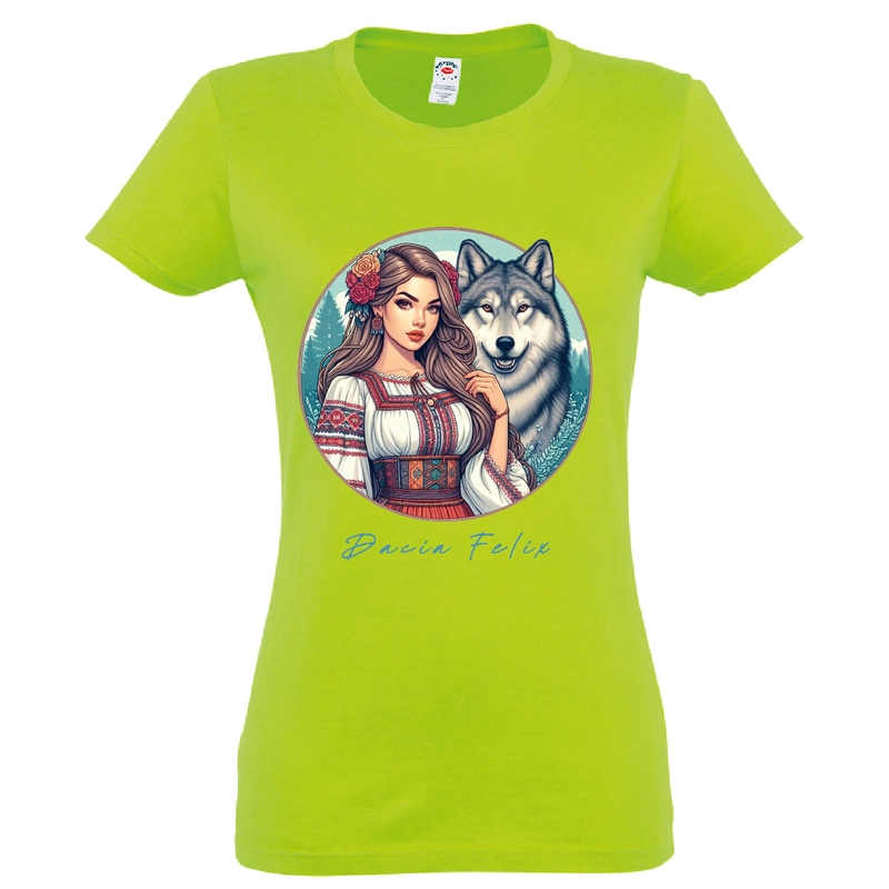 Tricou damă - Dacia Felix - Fata cu lup - imagine 7