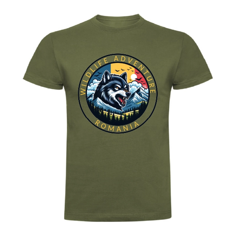 Tricou bărbat - Romana Wildlife Adventure - Lup - imagine 7