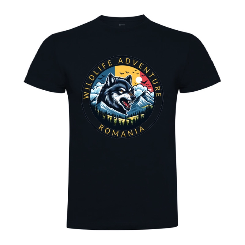 Tricou bărbat - Romana Wildlife Adventure - Lup - imagine 5