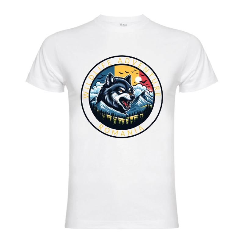 Tricou bărbat - Romana Wildlife Adventure - Lup - imagine 2