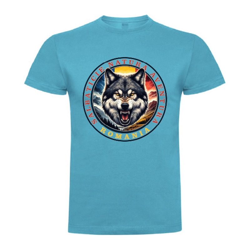 Tricou bărbat - Romana Salbaticie Natura Aventura - Lup - imagine 4