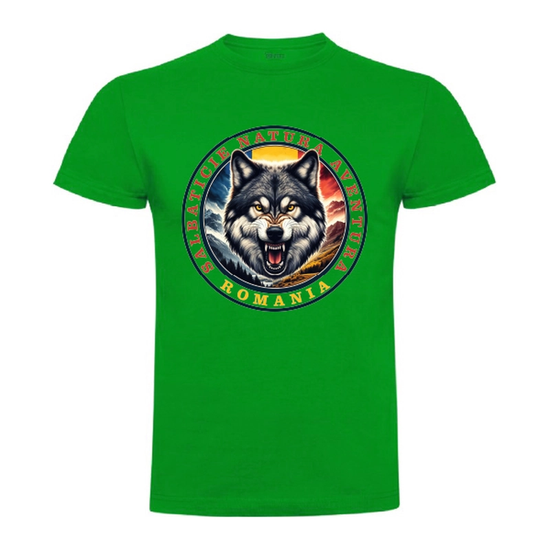 Tricou bărbat - Romana Salbaticie Natura Aventura - Lup - imagine 9