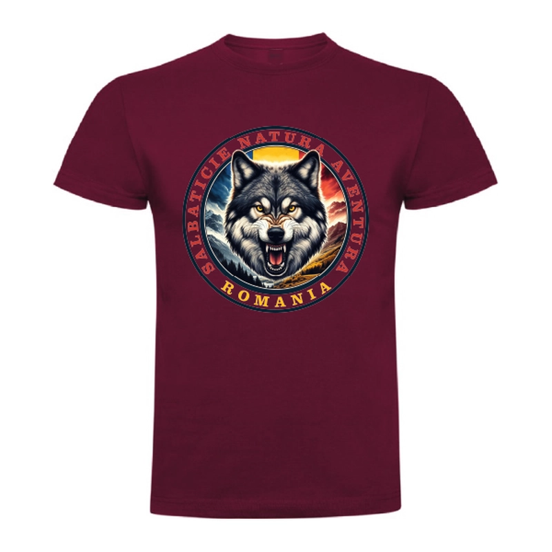 Tricou bărbat - Romana Salbaticie Natura Aventura - Lup - imagine 10