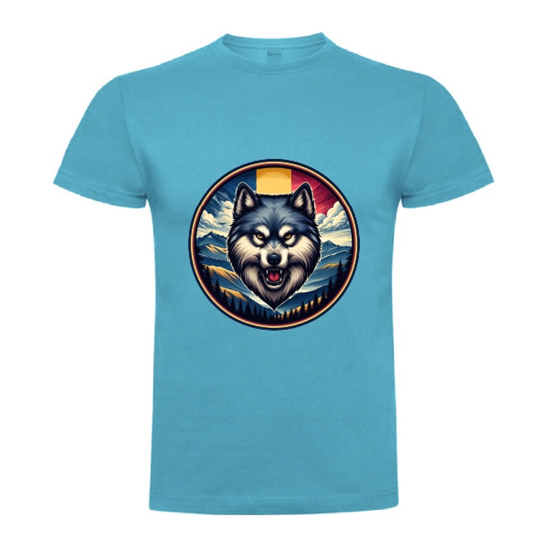 Tricou bărbat - România - Lup cu tricolor - imagine 4