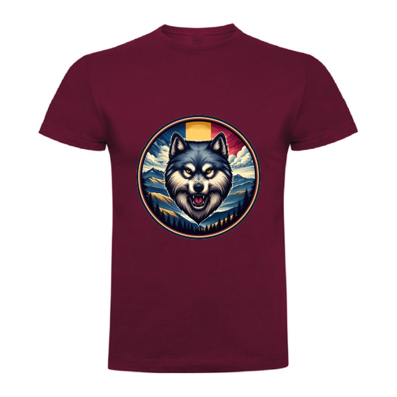 Tricou bărbat - România - Lup cu tricolor - imagine 12