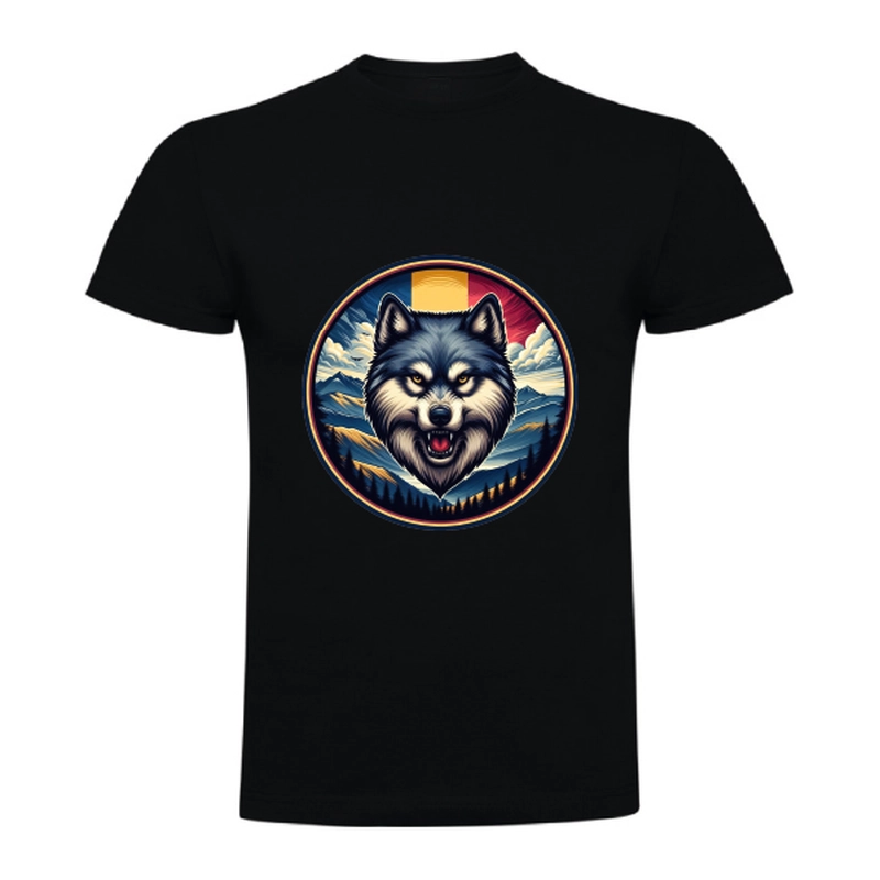 Tricou bărbat - România - Lup cu tricolor - imagine 9