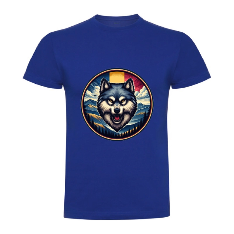 Tricou bărbat - România - Lup cu tricolor - imagine 3