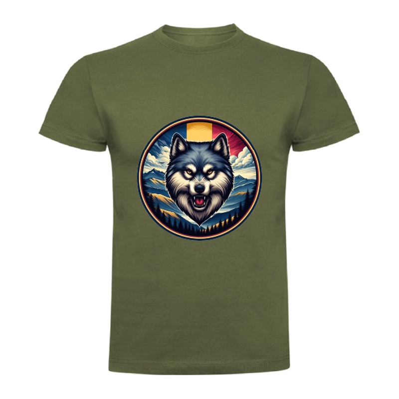 Tricou bărbat - România - Lup cu tricolor - imagine 8
