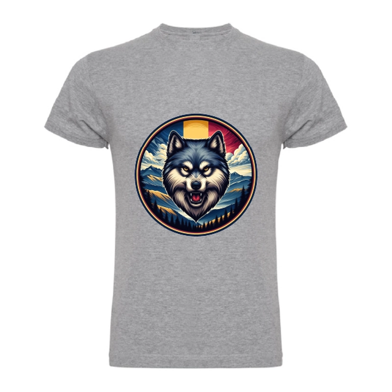 Tricou bărbat - România - Lup cu tricolor - imagine 7