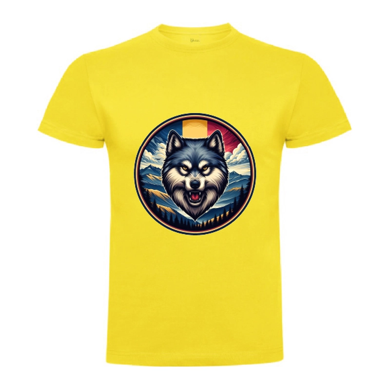 Tricou bărbat - România - Lup cu tricolor - imagine 6