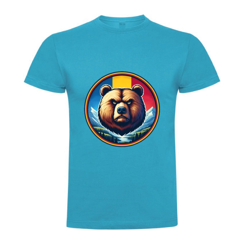Tricou bărbat - Urs cu tricolor - imagine 4