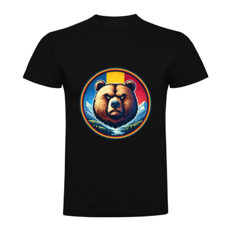 Tricou bărbat - Urs cu tricolor - imagine 8
