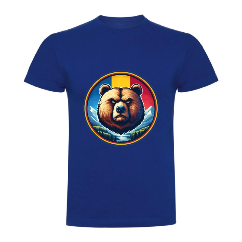 Tricou bărbat - Urs cu tricolor - imagine 3