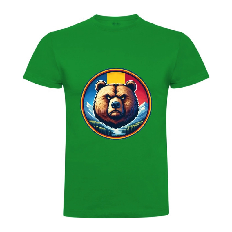 Tricou bărbat - Urs cu tricolor - imagine 10
