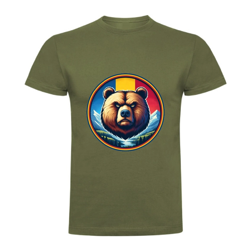 Tricou bărbat - Urs cu tricolor - imagine 7
