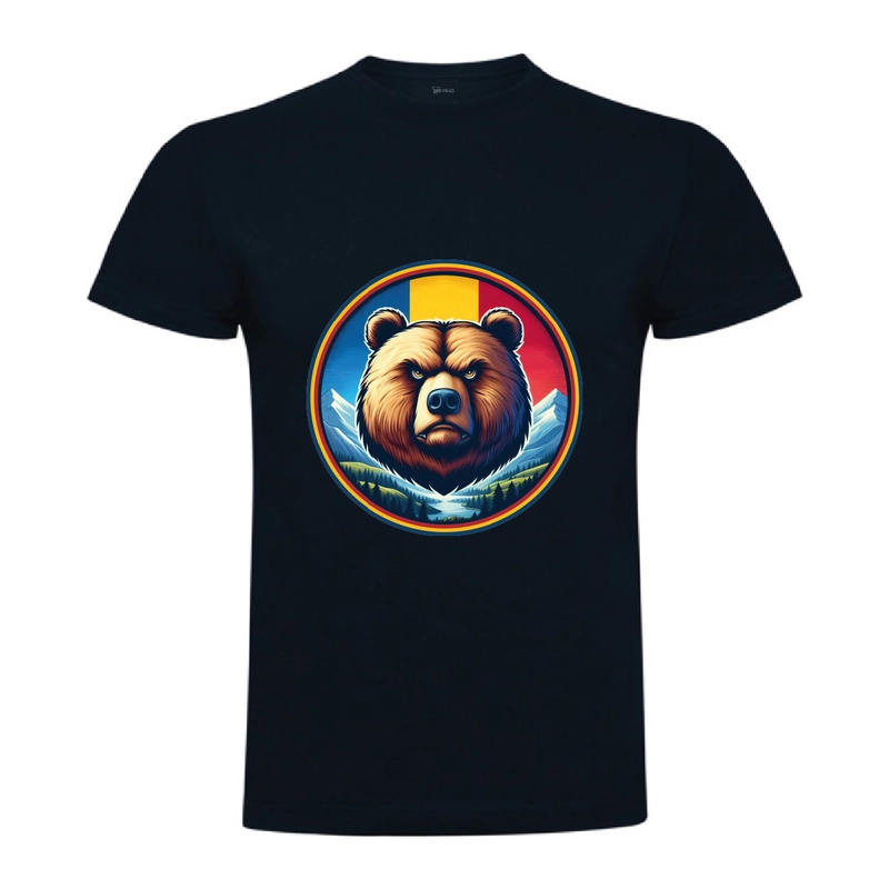 Tricou bărbat - Urs cu tricolor - imagine 5