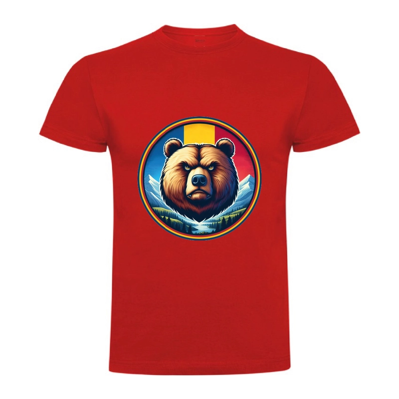 Tricou bărbat - Urs cu tricolor - imagine 9