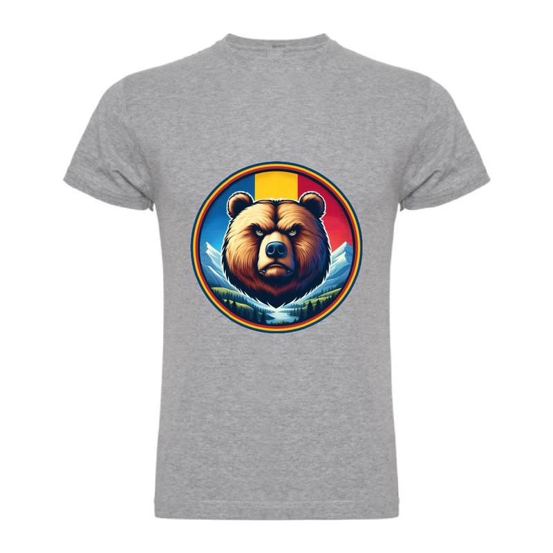 Tricou bărbat - Urs cu tricolor - imagine 6
