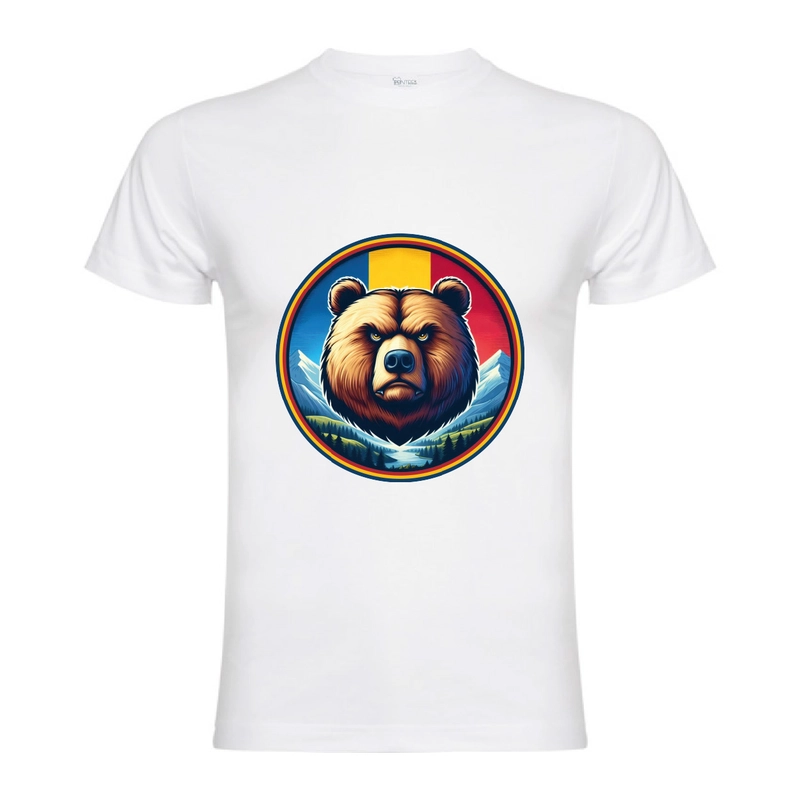 Tricou bărbat - Urs cu tricolor - imagine 2