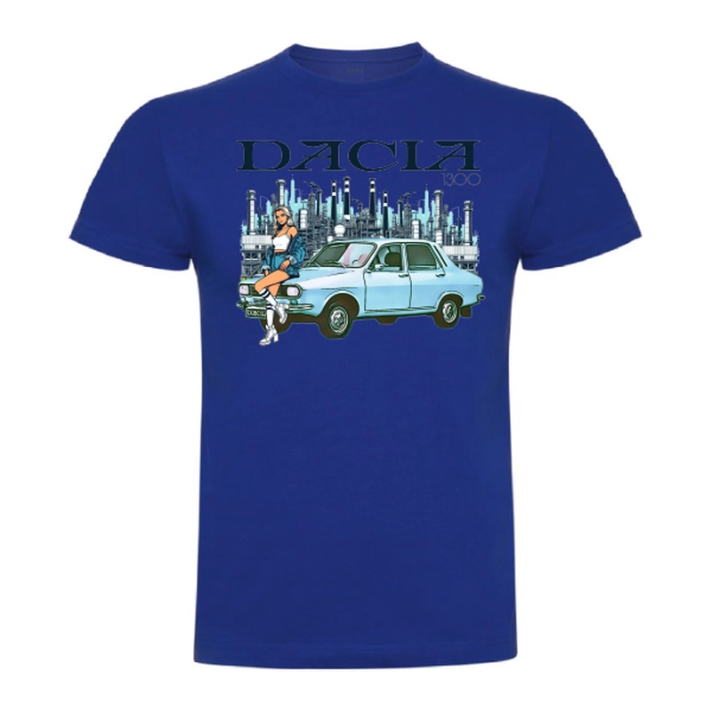 Tricou bărbat - Dacia 1300 Albastră - imagine 3