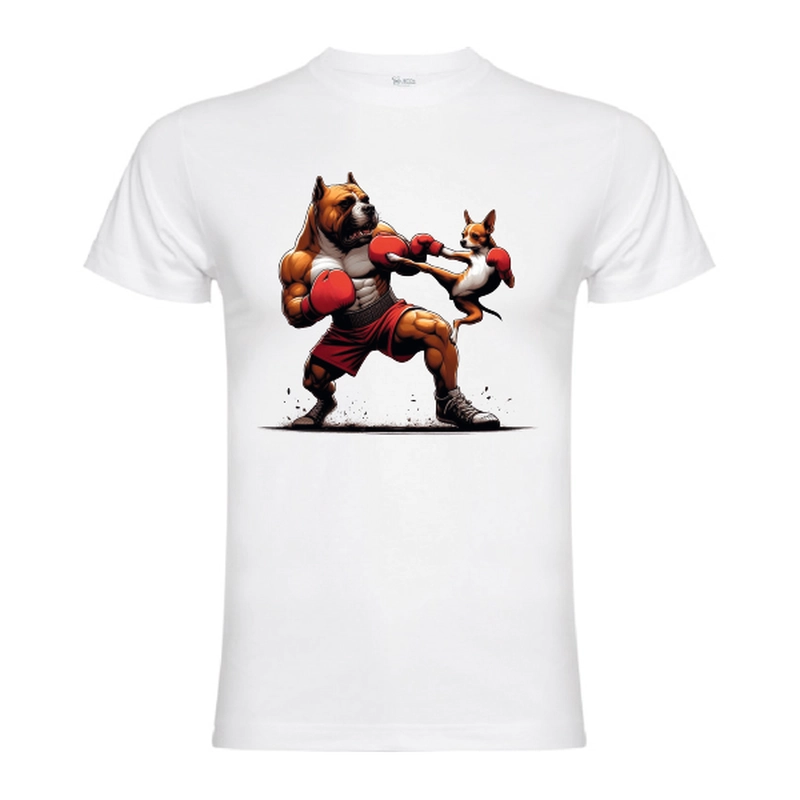 Tricou bărbat - Chihuahua vs. Pitbull - imagine 2
