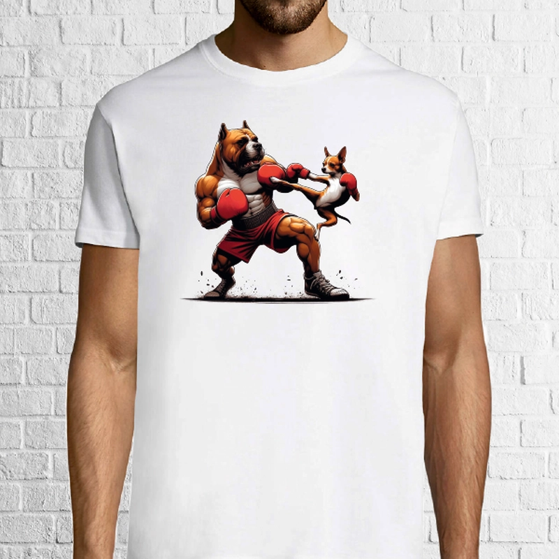 Tricou bărbat - Chihuahua vs. Pitbull