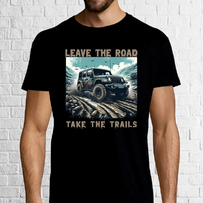 Tricou bărbat - Leave the Road