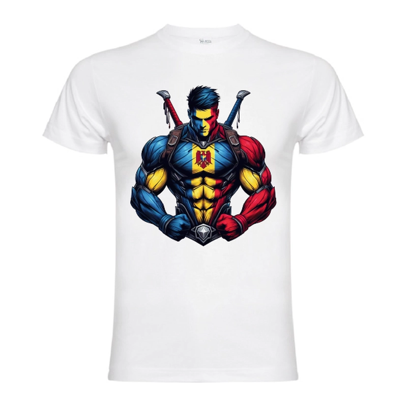 Tricou bărbat - Super Român - imagine 2