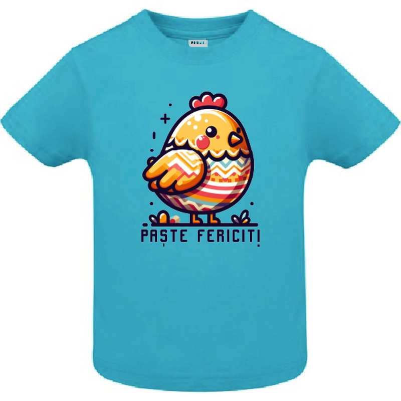 Tricou Copil - Pui Gaina Paște Fericit - imagine 3