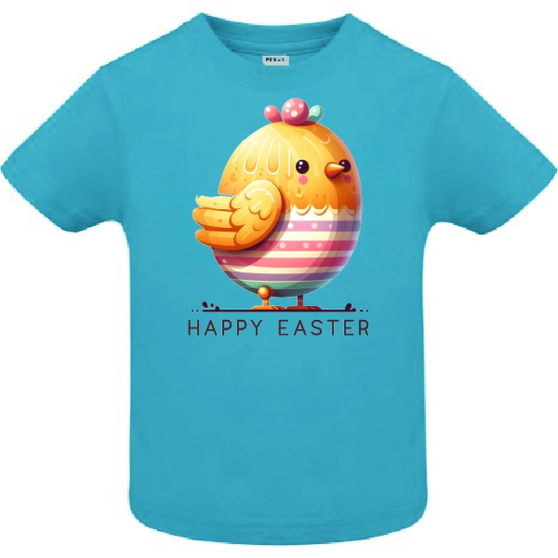 Tricou copil - Găinușă „Paște Fericit” - imagine 3