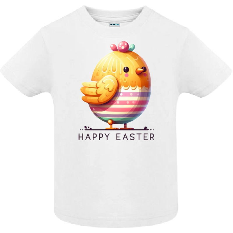 Tricou copil - Găinușă „Paște Fericit” - imagine 2